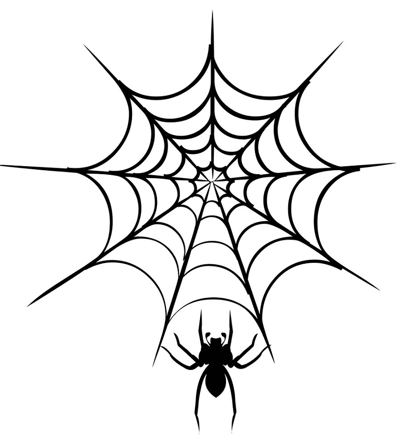 Spider Web clipart free 1