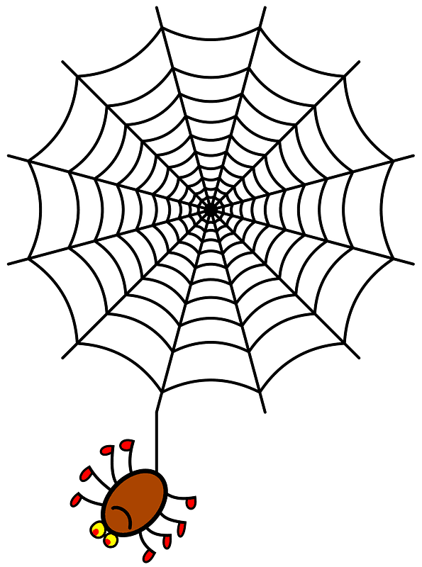 Spider Web clipart transparent background 1