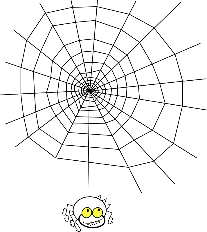 Spider Web clipart transparent background 2