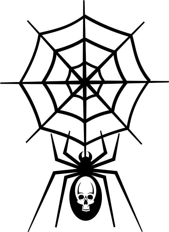 Spider Web clipart transparent background 6