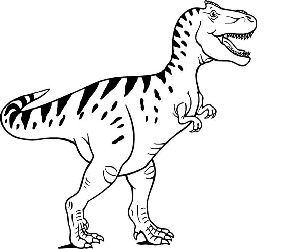 T-Rex Clipart Black and White png image