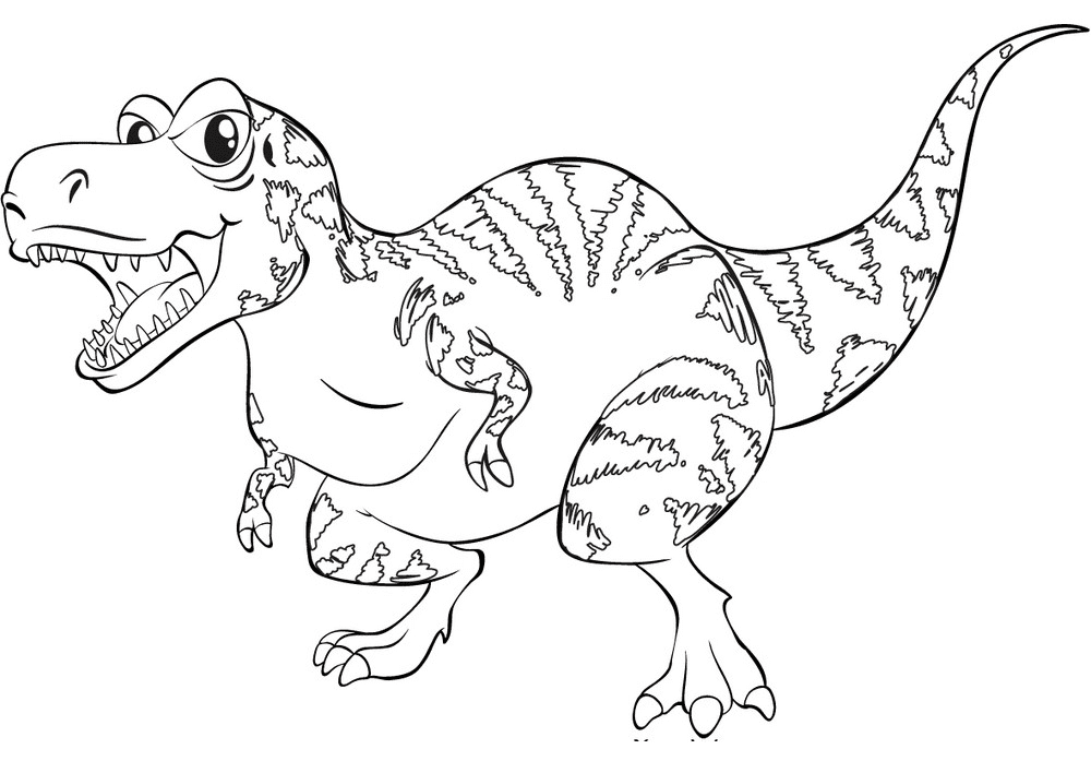 T-Rex Clipart Black and White png images