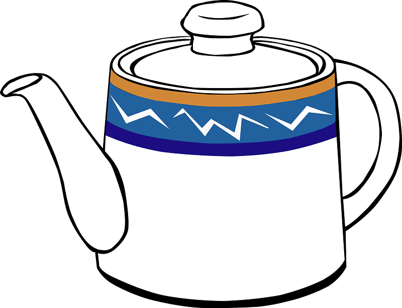 Teapot clipart transparent background 4