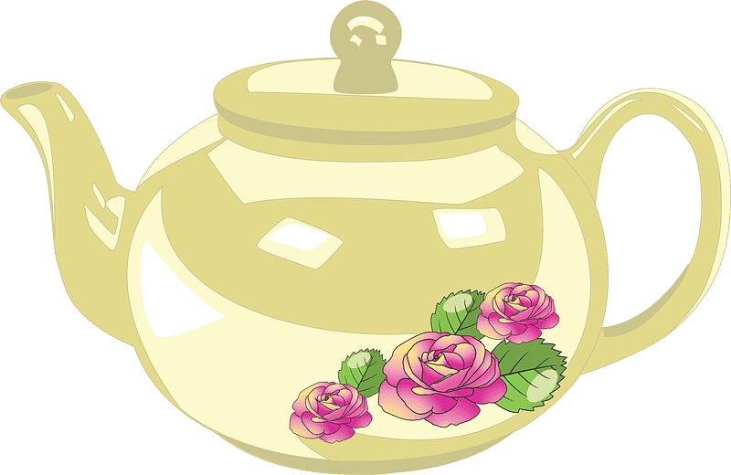 Teapot clipart transparent background 5