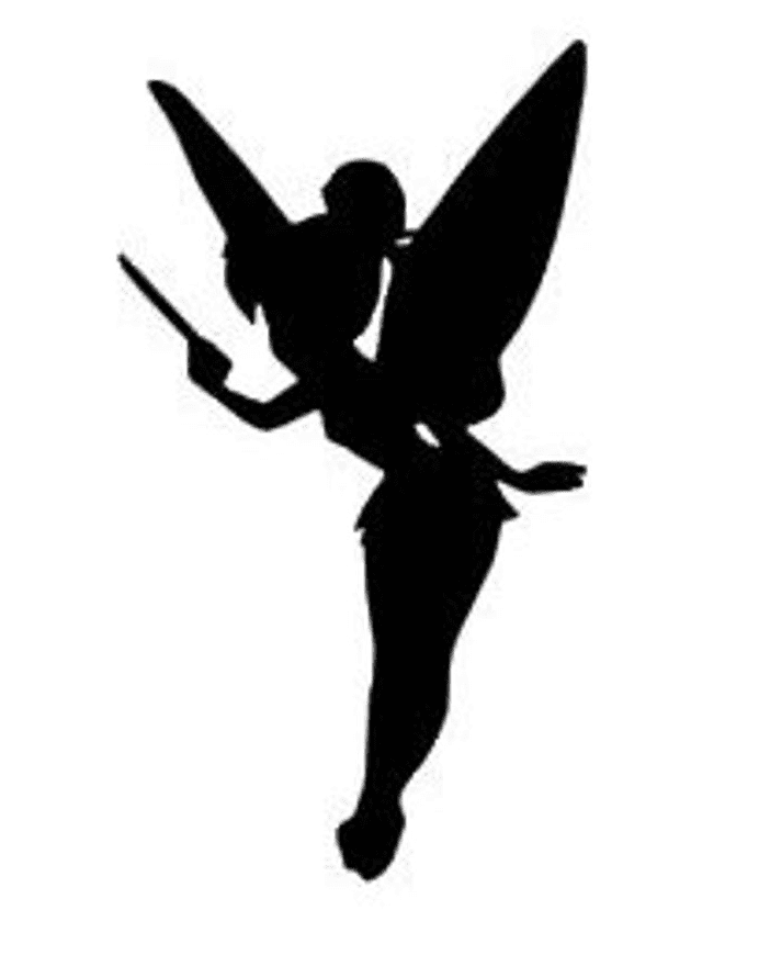 Tinkerbell Silhouette clipart free