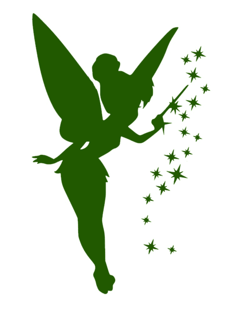 Tinkerbell Silhouette clipart image