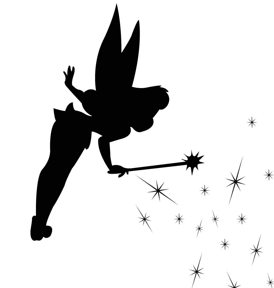 Tinkerbell Silhouette clipart png
