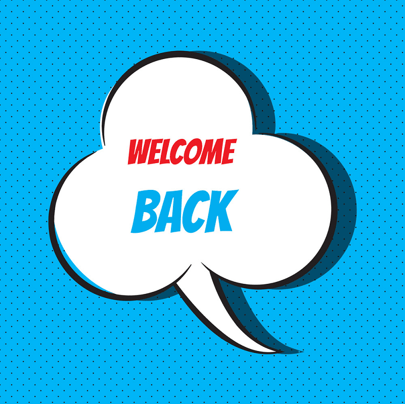 Welcome Back clipart free image
