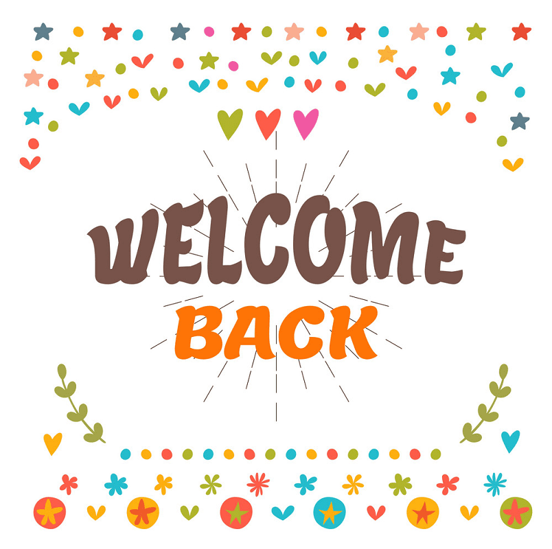 Welcome Back clipart png images