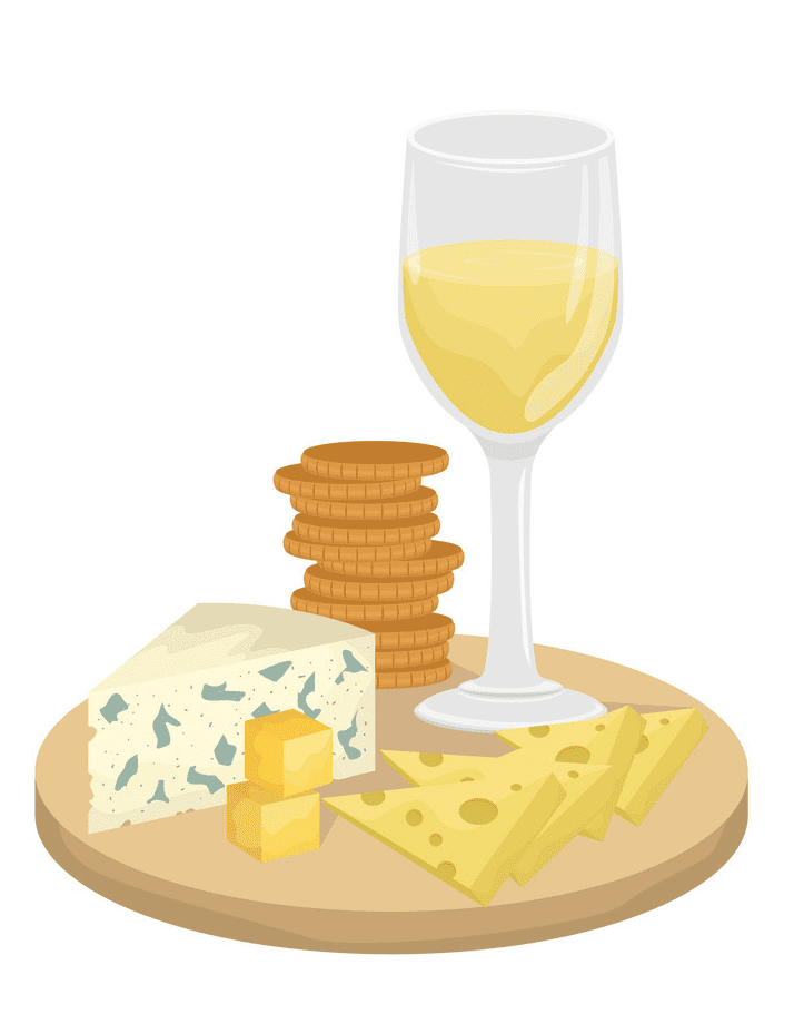 Wine and Cheese clipart 3