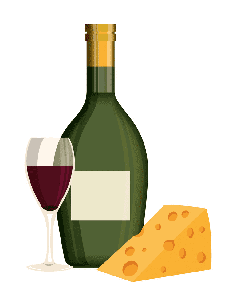 Wine and Cheese clipart 4