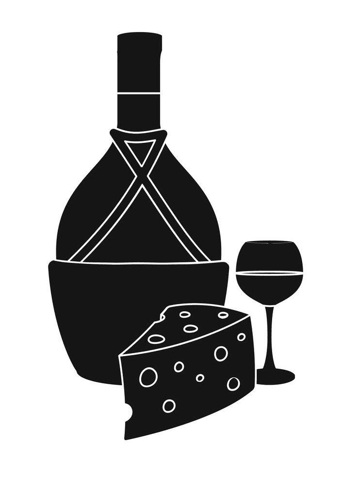 Wine and Cheese clipart 7