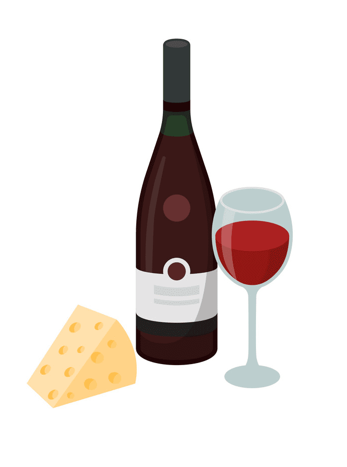 Wine and Cheese clipart free download