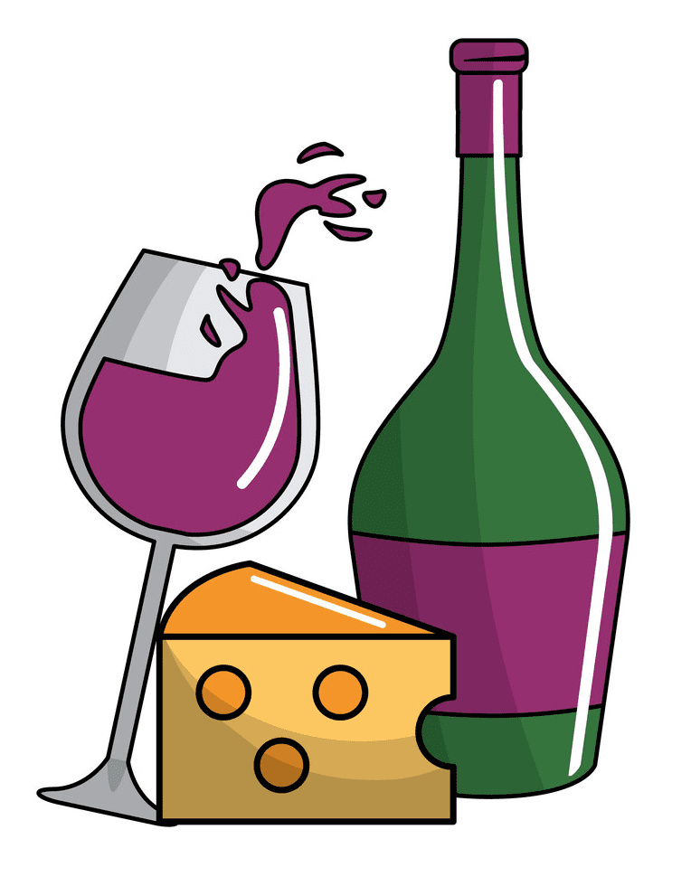 Wine and Cheese clipart png images