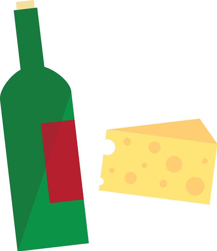 Wine and Cheese clipart png