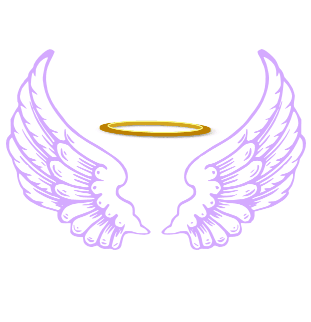 Wings and Halo clipart free images