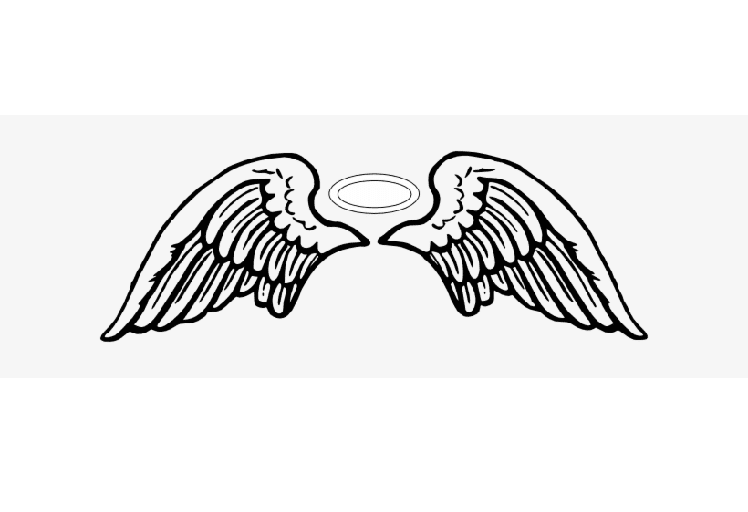 Wings and Halo clipart free