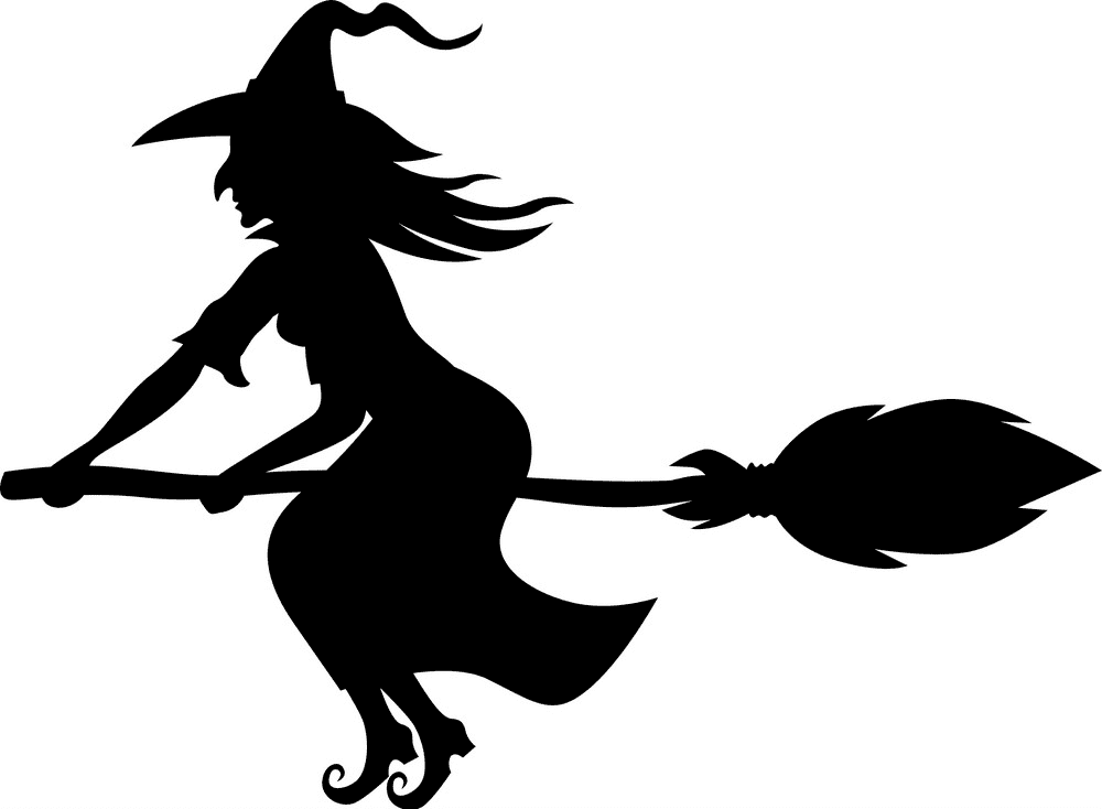 Witch Silhouette clipart free