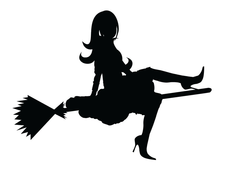 Witch Silhouette clipart png