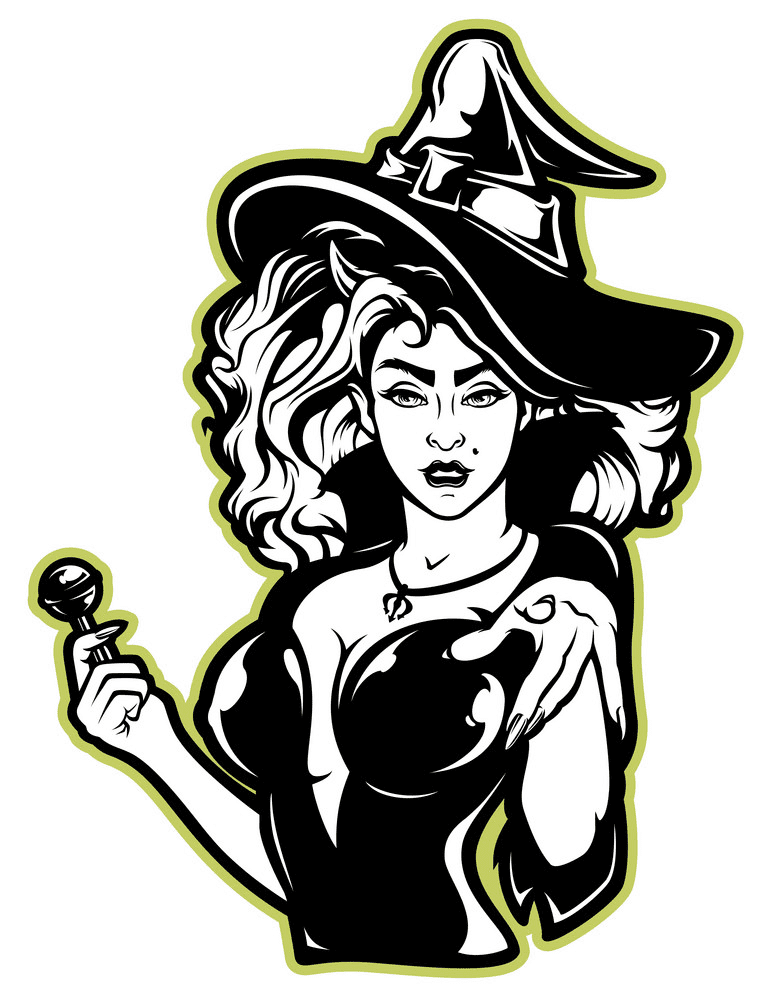 Witch clipart 3