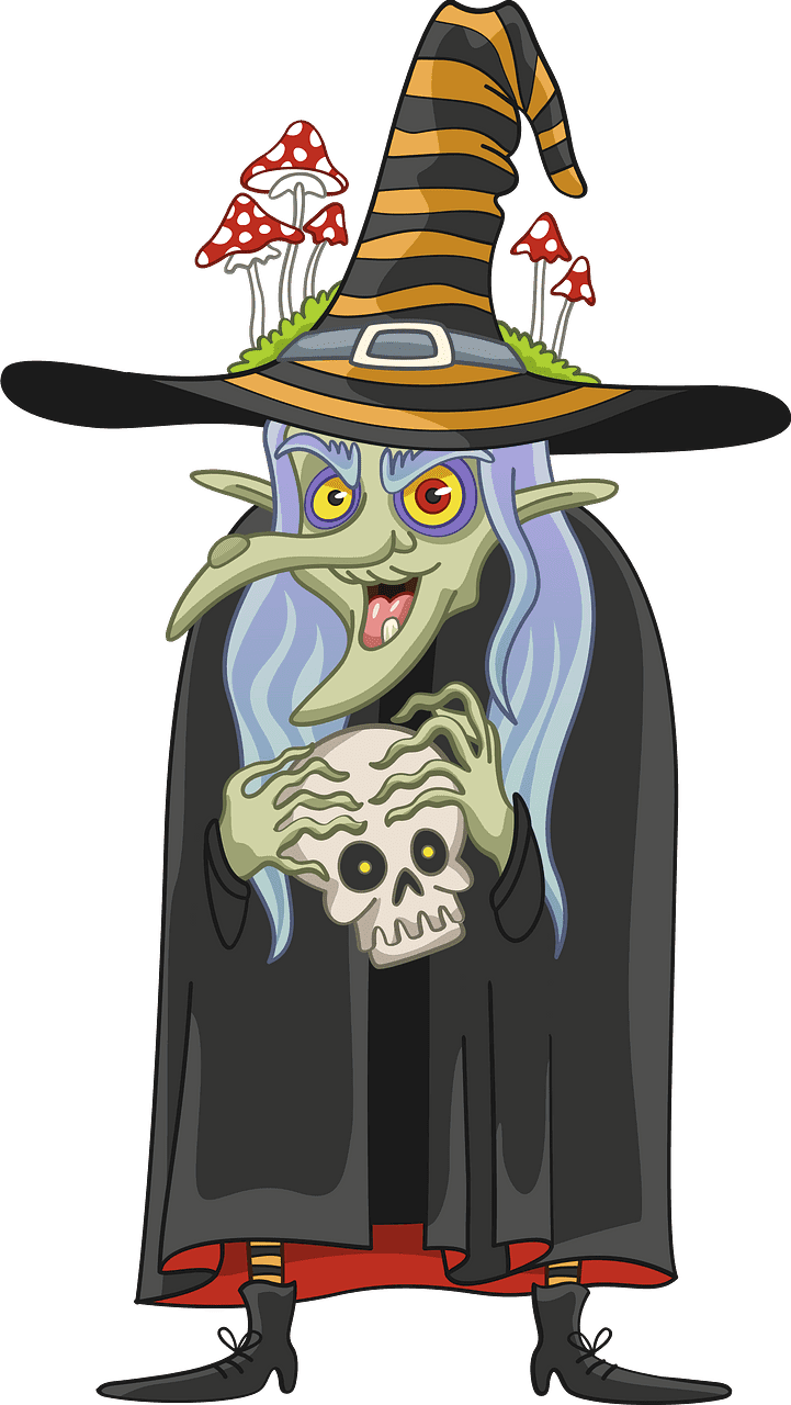 Witch clipart transparent background 3