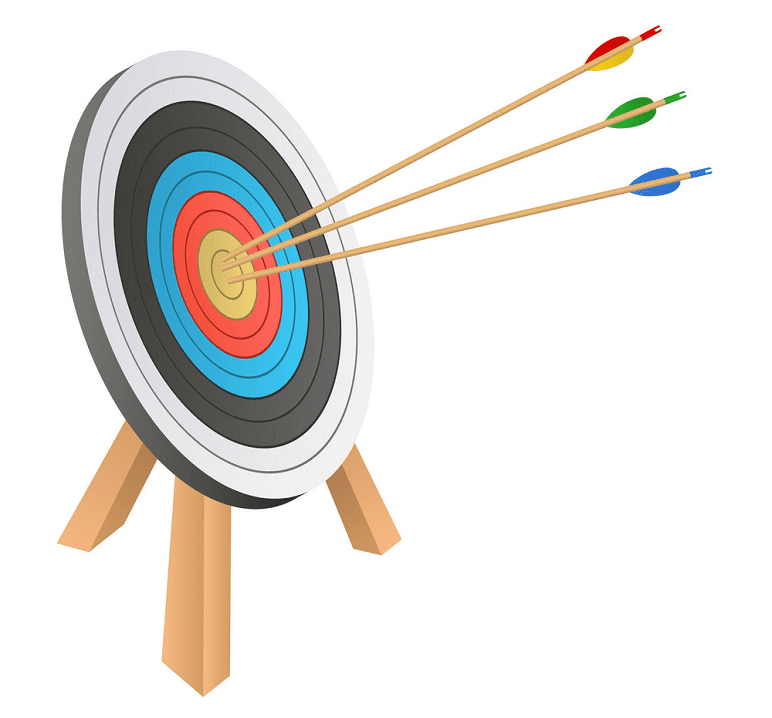 Archery Target clipart for kid