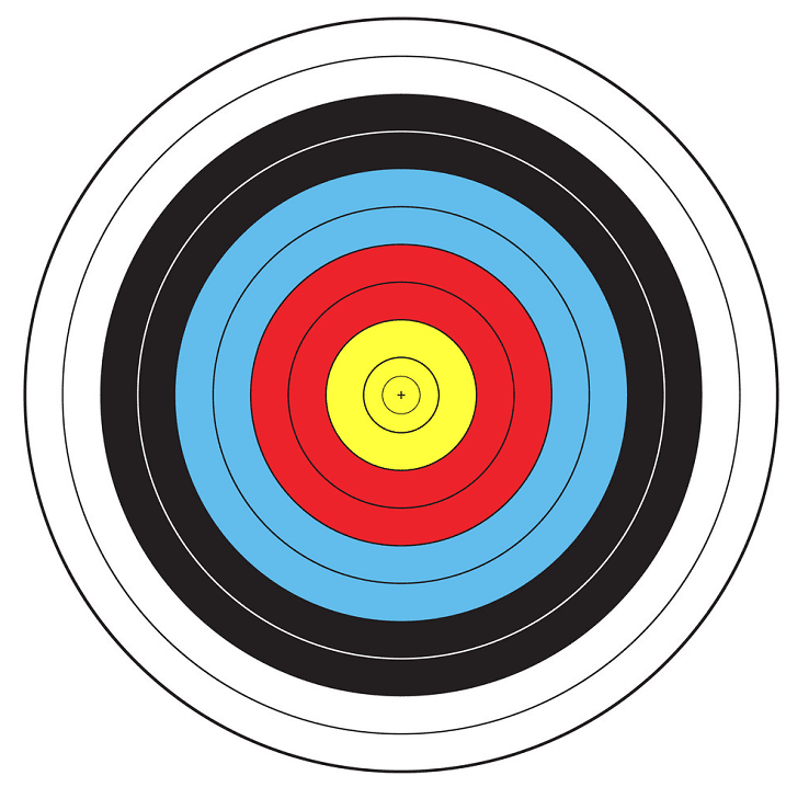 Archery Target clipart free