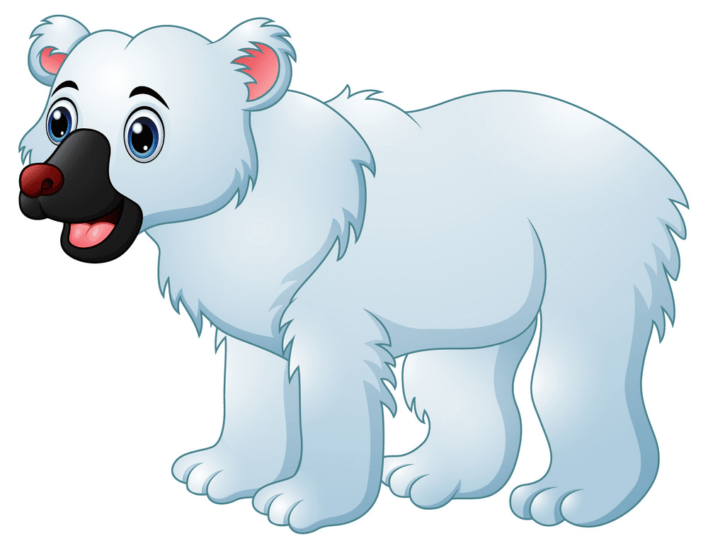 Baby Polar Bear clipart free