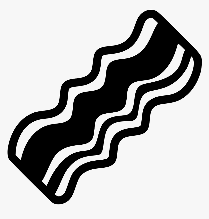 Bacon Clipart Black and White image