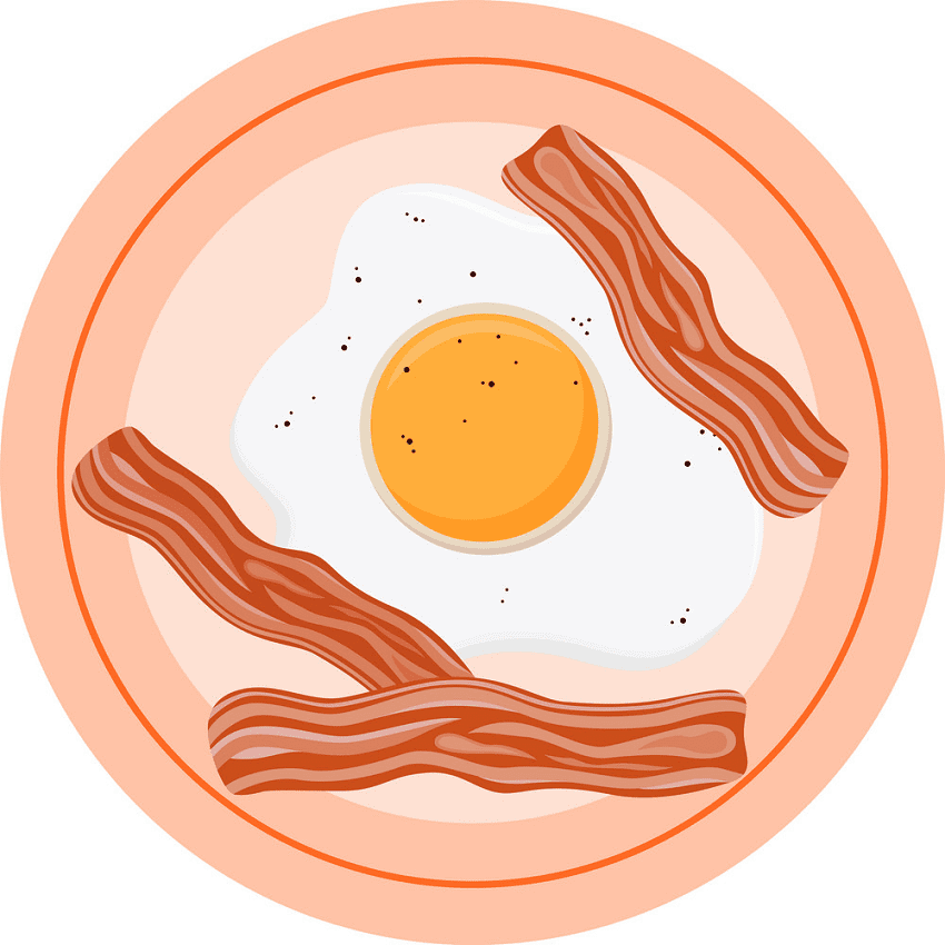 Bacon and Egg clipart for free