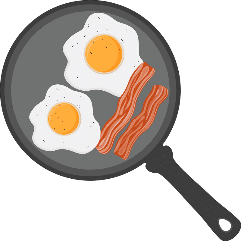 Bacon and Eggs clipart for free