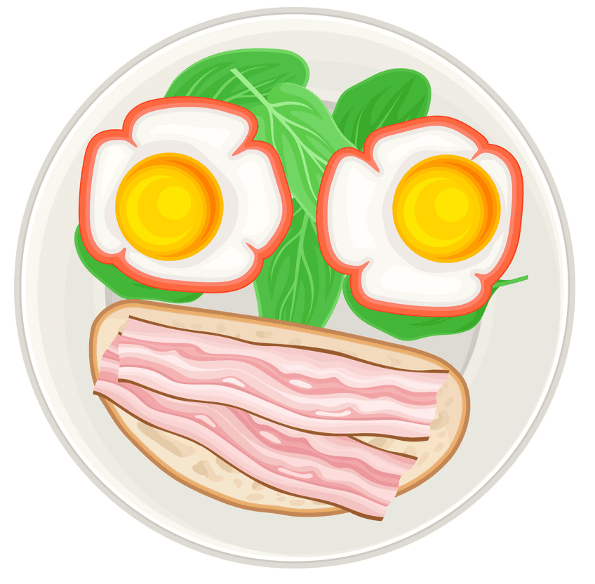 Bacon and Eggs clipart image