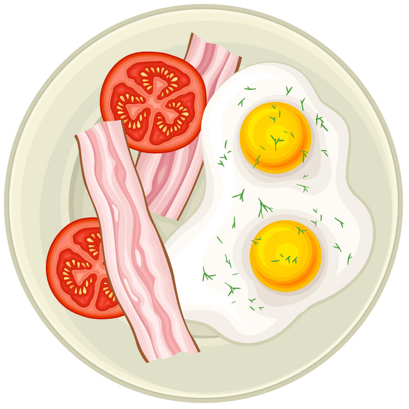 Bacon and Eggs clipart images