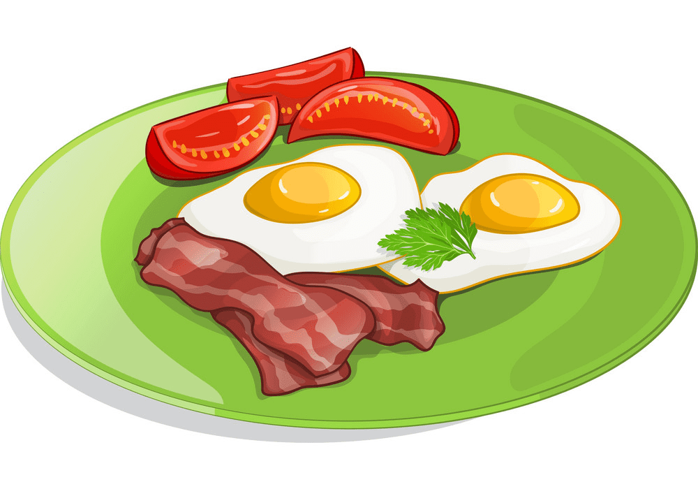Bacon and Eggs clipart png