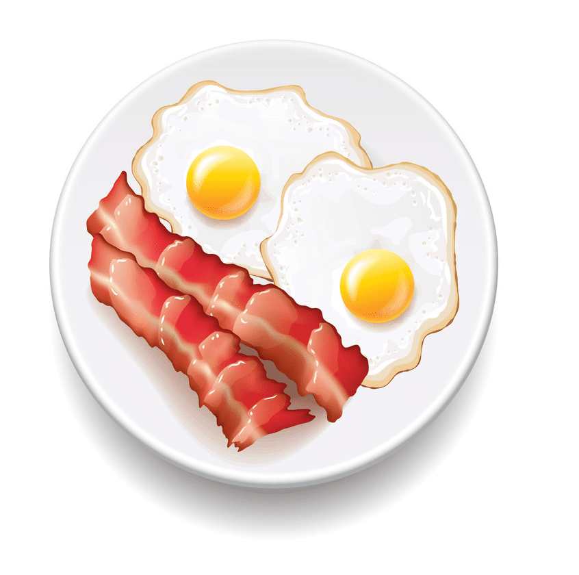 Bacon and Eggs clipart