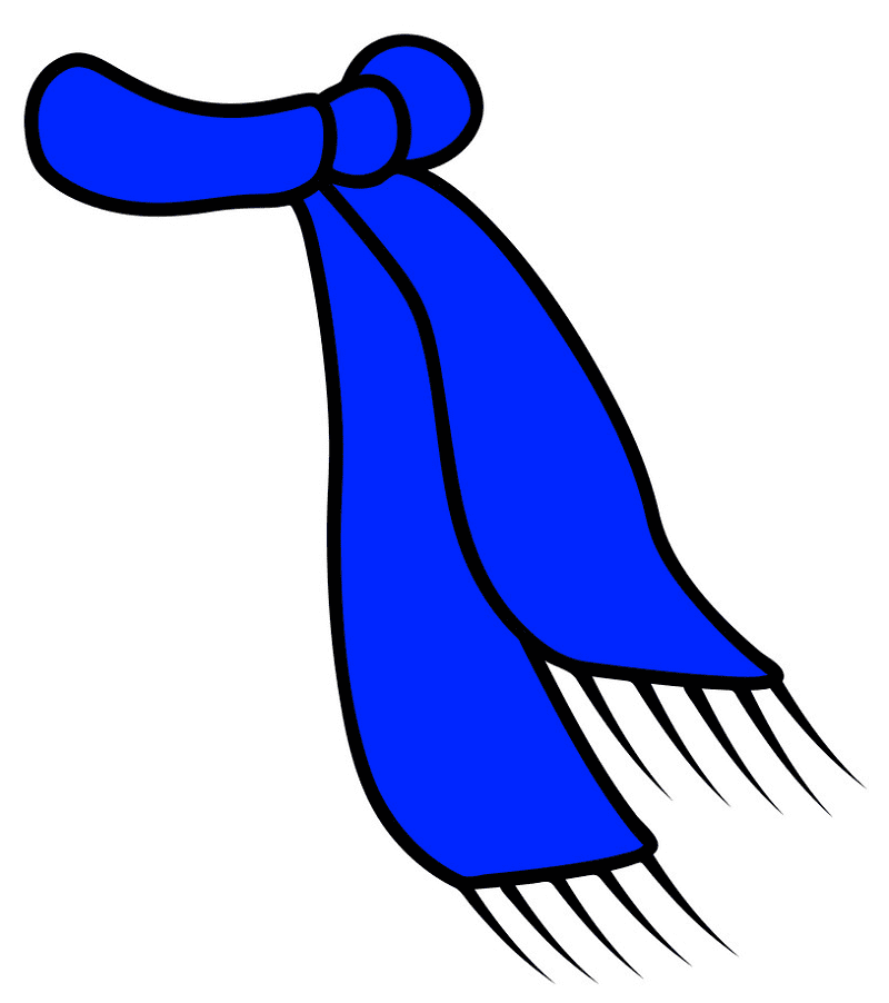 Blue Scarf Clipart