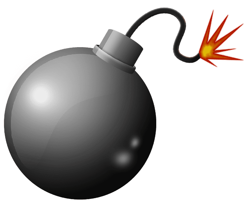 Bomb clipart transparent for kid