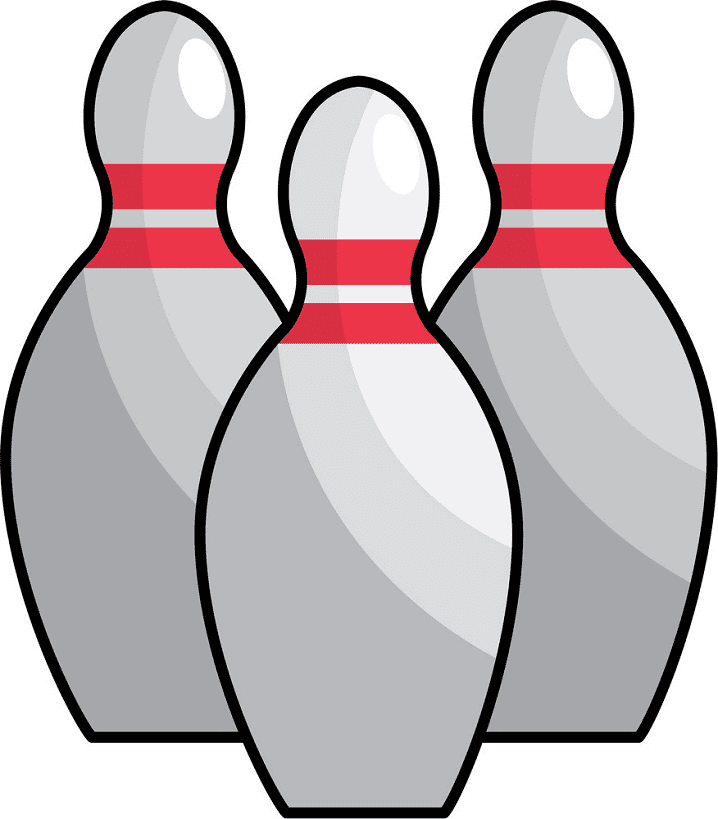Bowling Pins clipart for kid