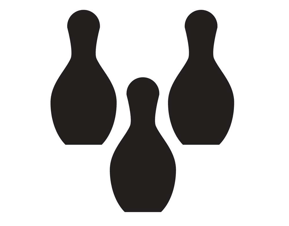 Bowling Pins clipart for kids