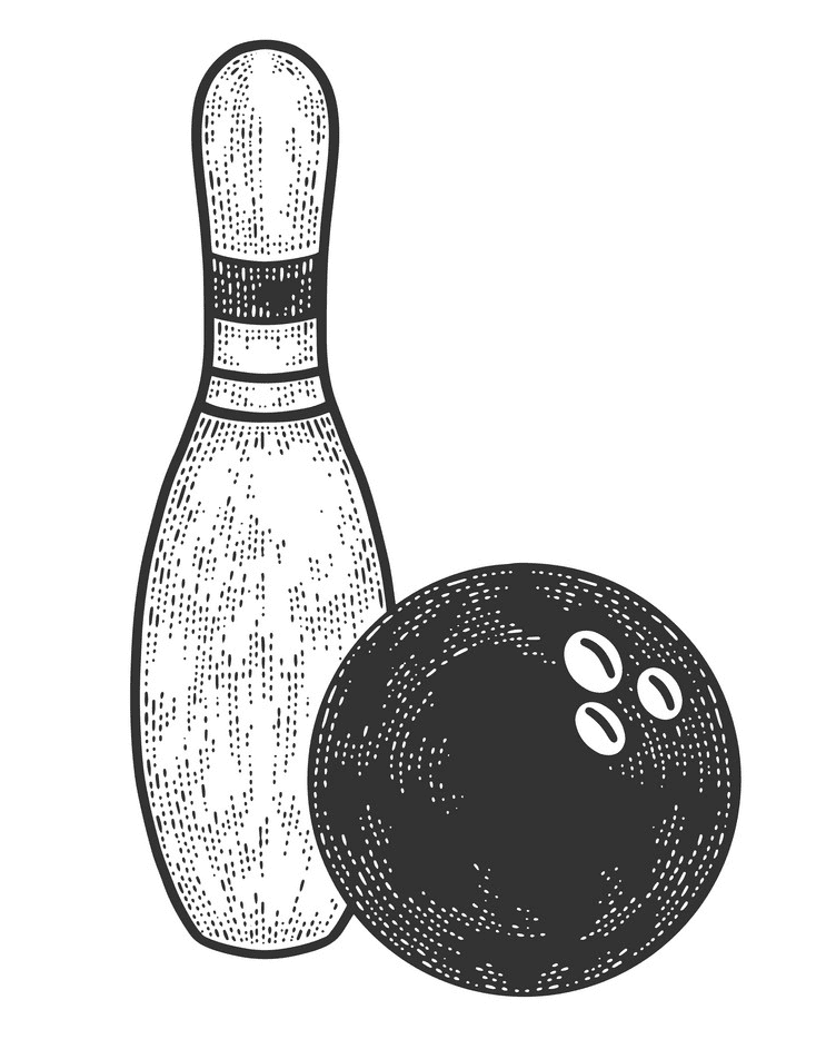 Bowling clipart free picture