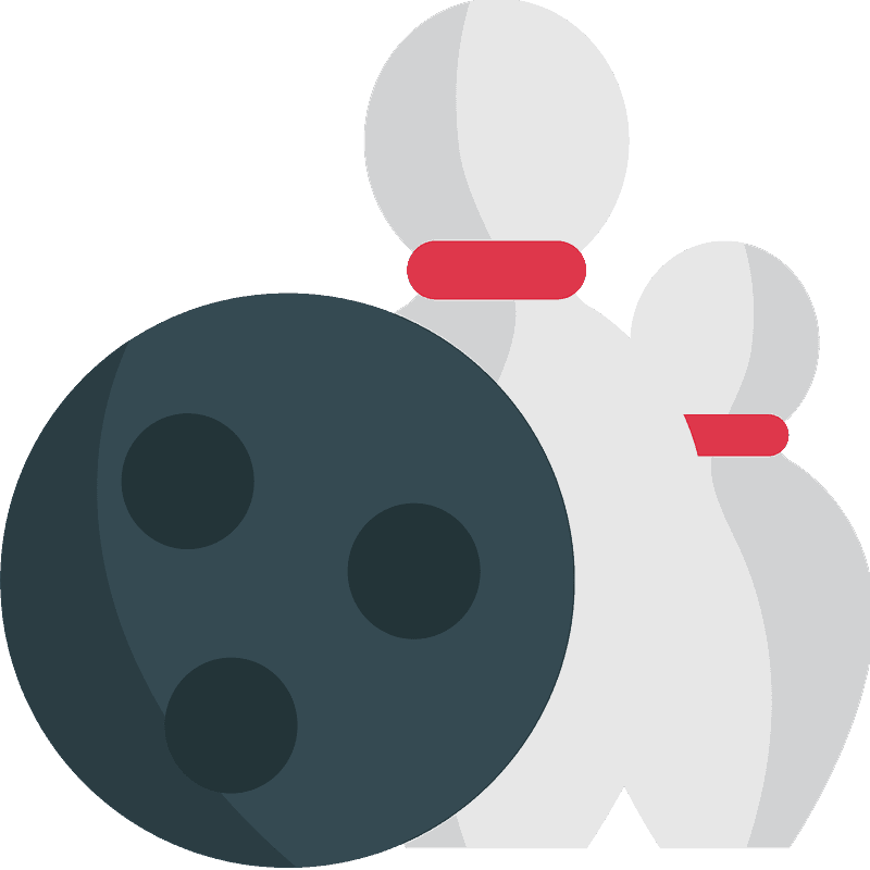 Bowling clipart transparent for kids
