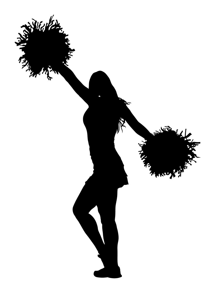 Cheerleader Silhouette clipart images
