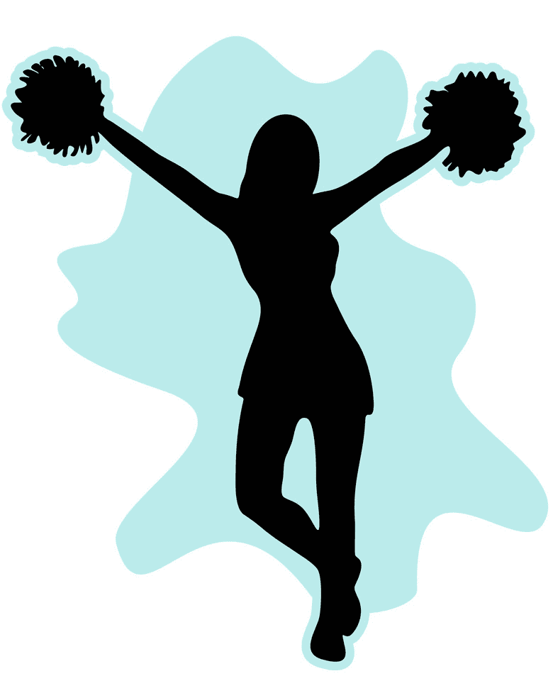 Cheerleader Silhouette clipart png image