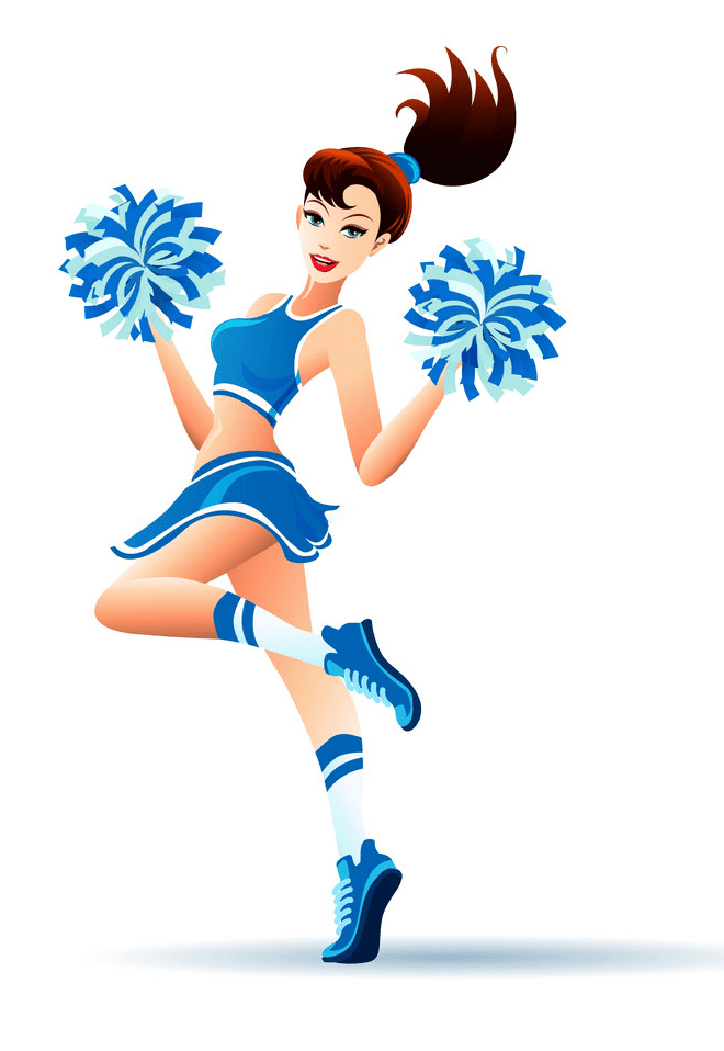 Cheerleader clipart 10