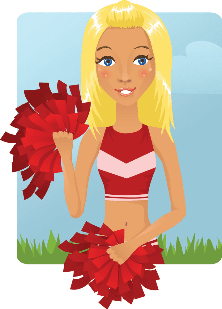 Cheerleader clipart download