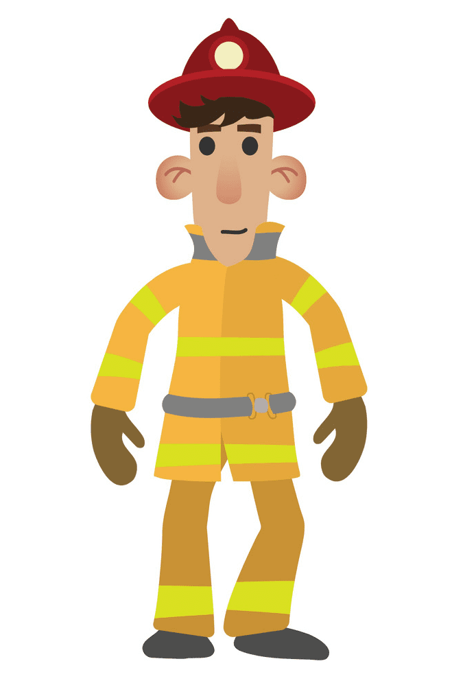Cute Firefighter clipart for free