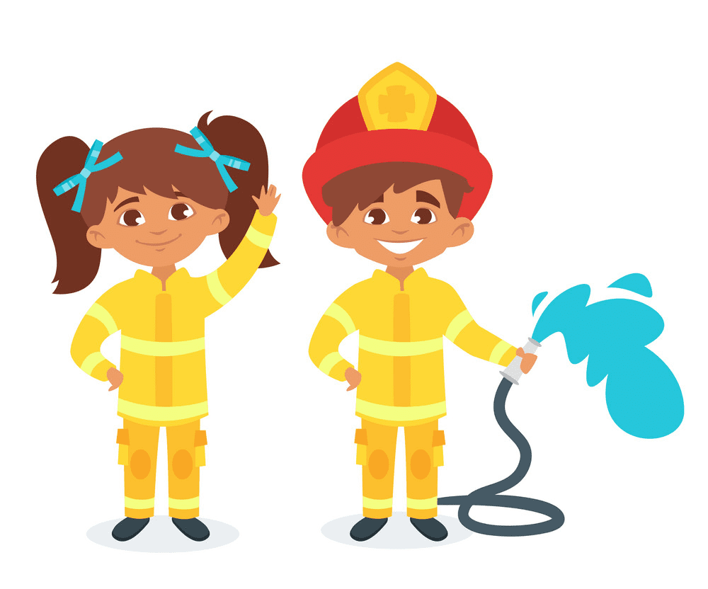 Cute Firefighter clipart free images