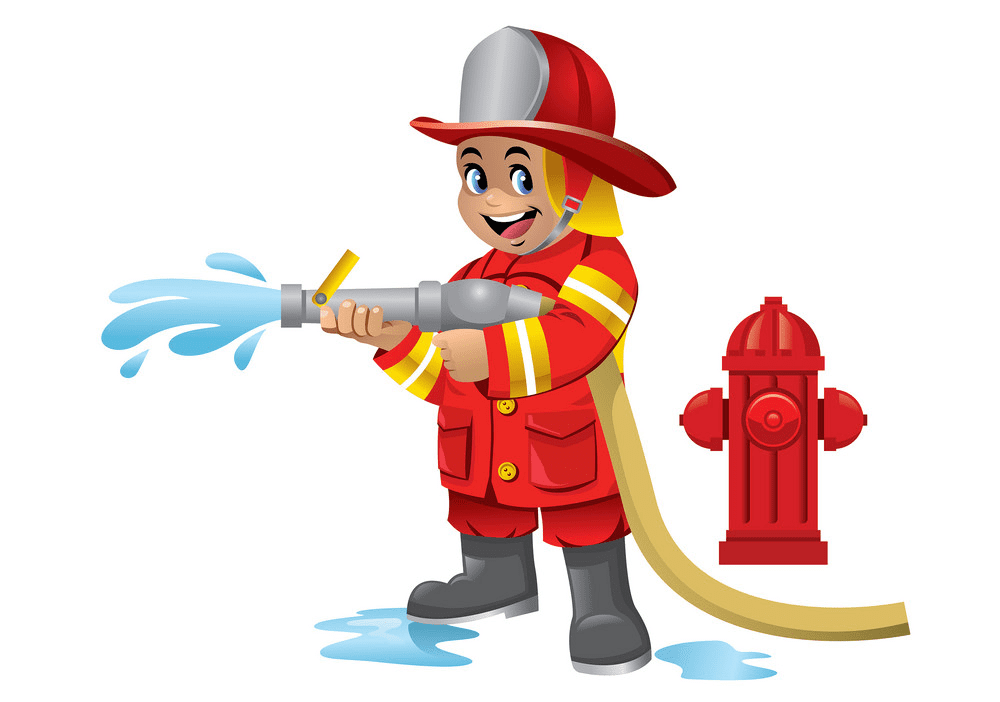 Cute Firefighter clipart free