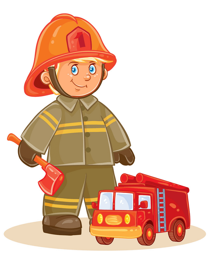 Cute Firefighter clipart images