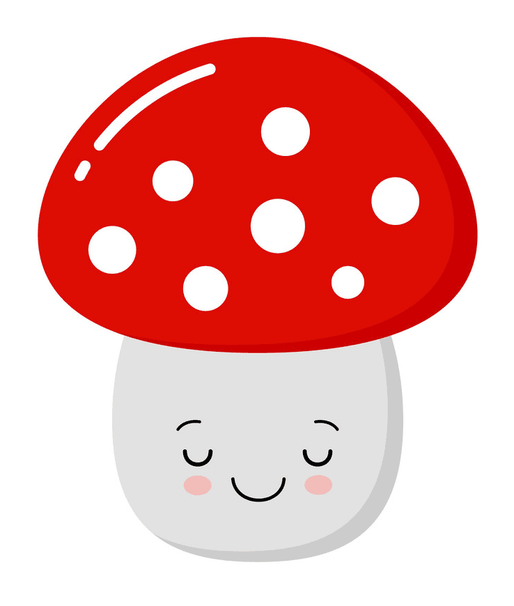 Cute Mushroom clipart for free